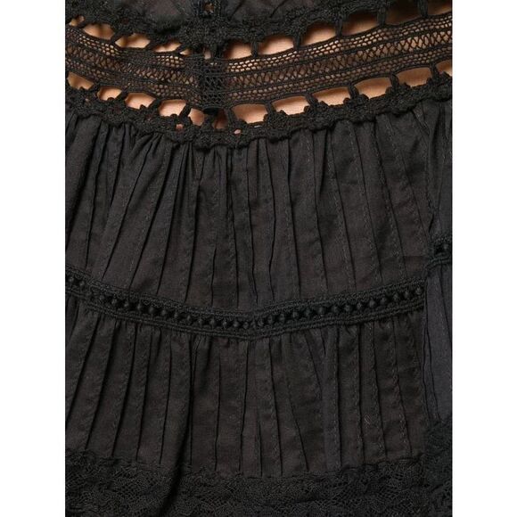 ZIMMERMANN Ruffled Trimming Black Dress US2(Zimmermann 0) - Picture 5 of 12